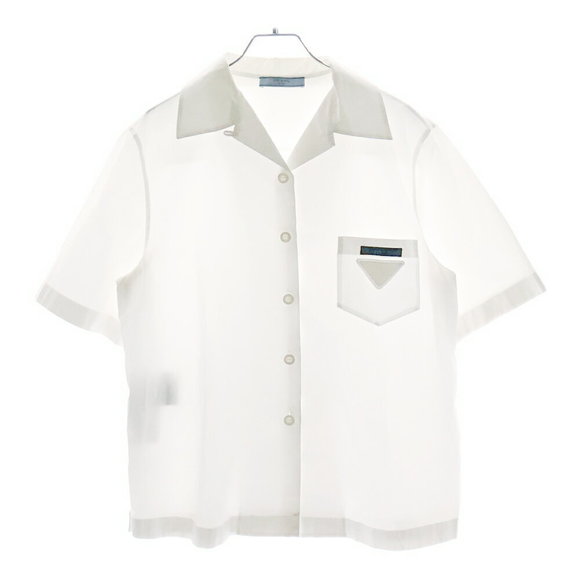 Prada Triangle Shirt Bowling White Sleeve - Picture 1 of 6